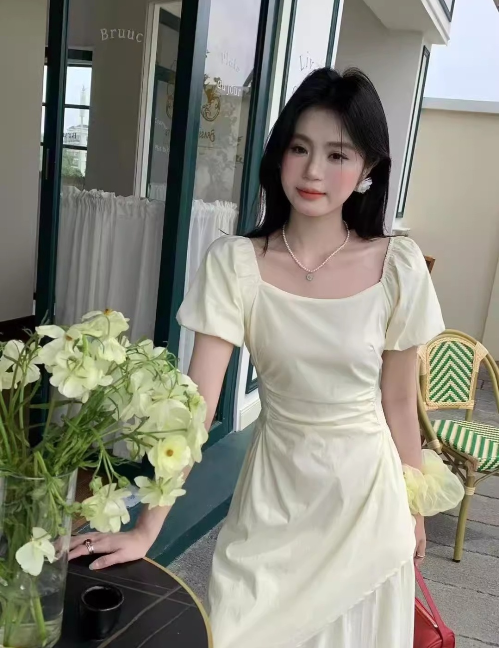Fold long dress temperament dress for women