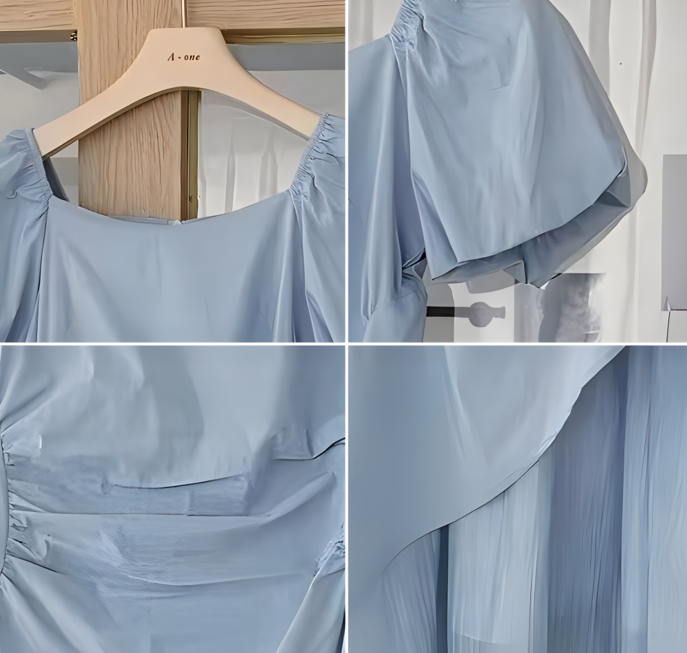 Fold long dress temperament dress for women