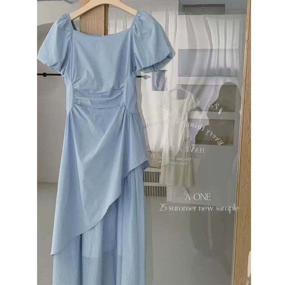 Fold long dress temperament dress for women