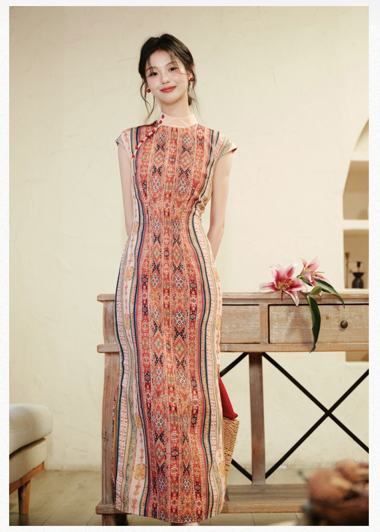 Chinese style dress maiden cheongsam