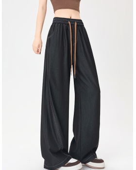 Banana all-match wide leg pants mixed colors pants