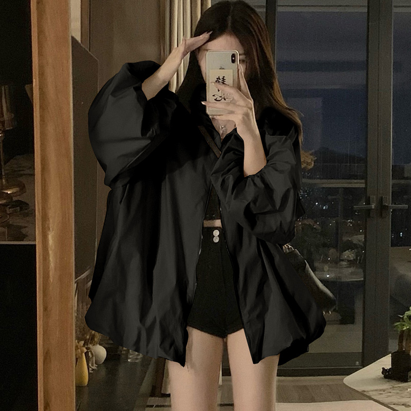 Autumn A-line work clothing loose student coat for women
