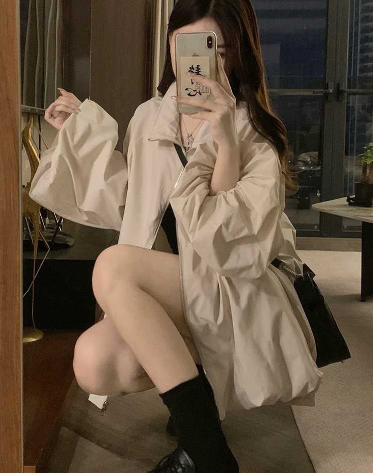 Autumn A-line work clothing loose student coat for women