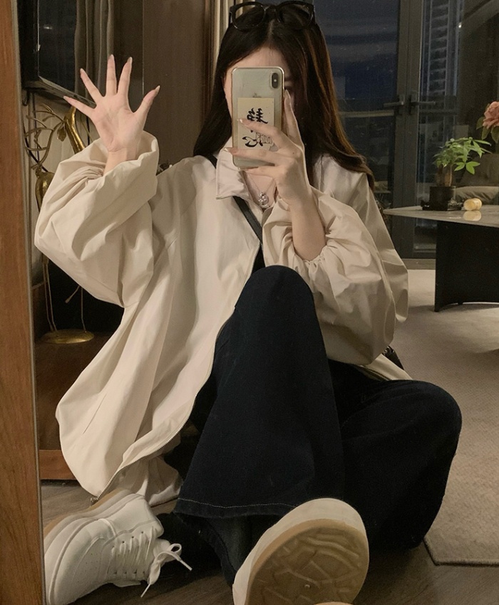 Autumn A-line work clothing loose student coat for women