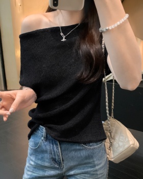 France style summer tops slim sweater for women