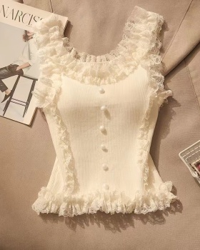 Summer sling unique vest lace niche tops for women