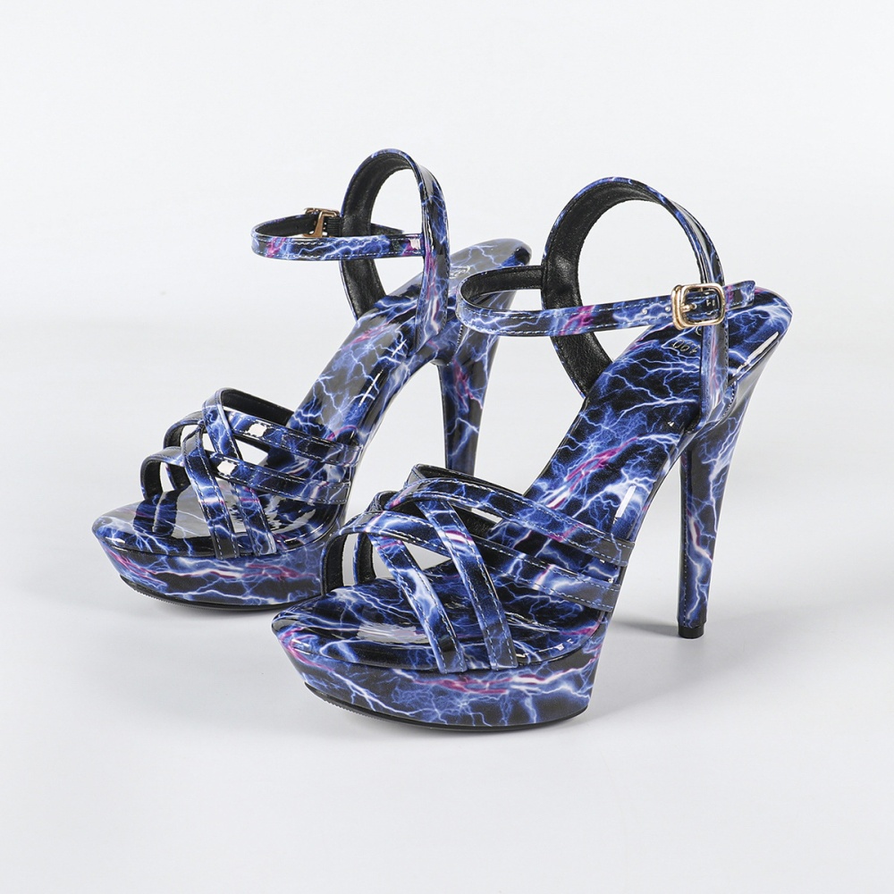 High-heeled fine-root sandals summer platform for women