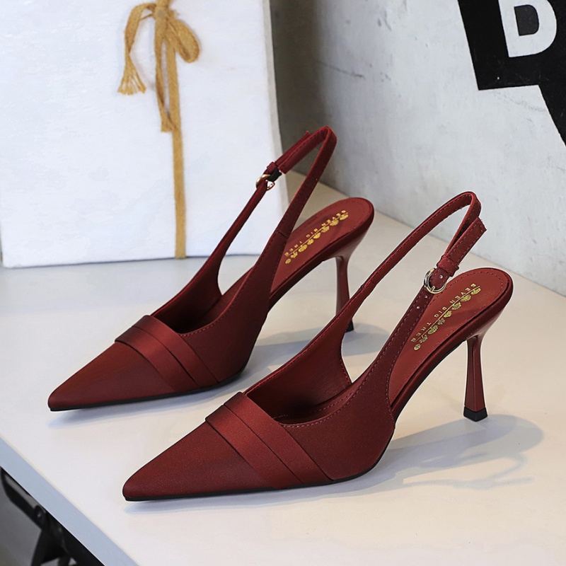 European style high-heeled shoes fine-root shoes for women