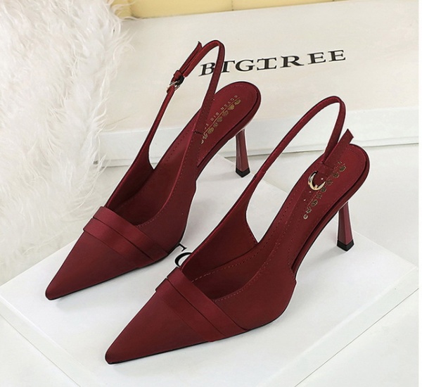 European style high-heeled shoes fine-root shoes for women