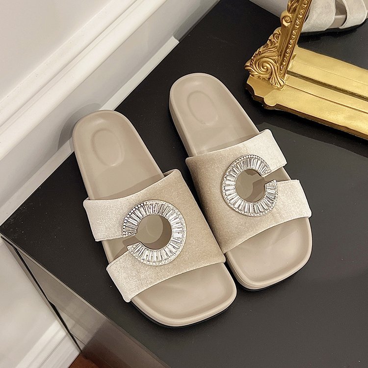 Fish mouth lady flattie France style slippers for women