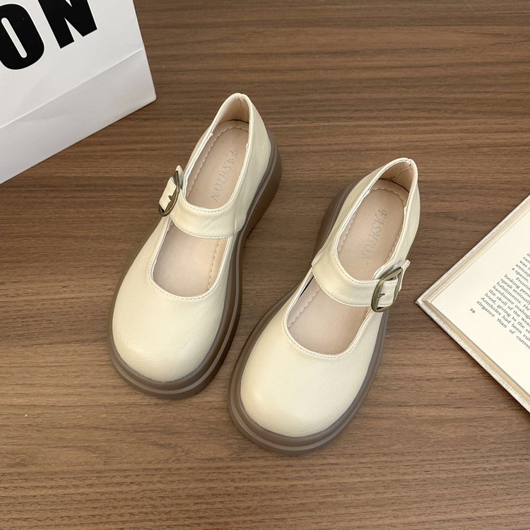 Spring and autumn shoes leather shoes for women