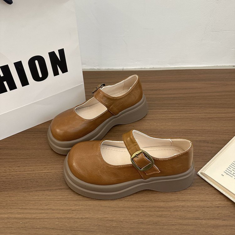 Spring and autumn shoes leather shoes for women