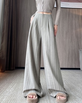 High waist business suit wide leg pants for women