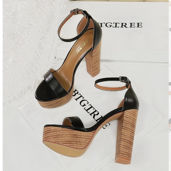 European style open toe sandals sexy platform