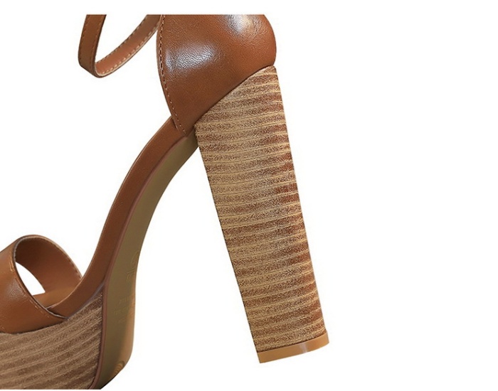 European style open toe sandals sexy platform