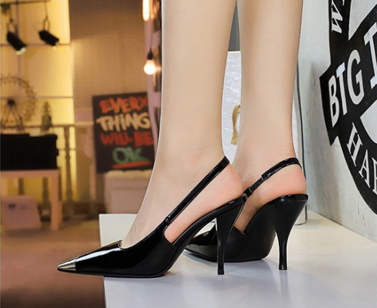 European style banquet high-heeled shoes low hollow shoes