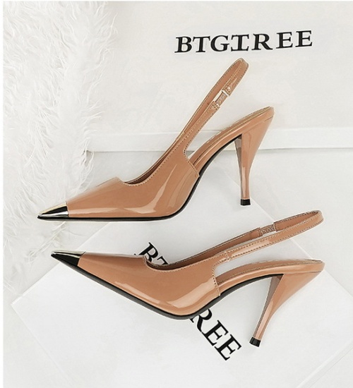 European style banquet high-heeled shoes low hollow shoes