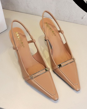 Banquet high-heeled shoes patent leather shoes