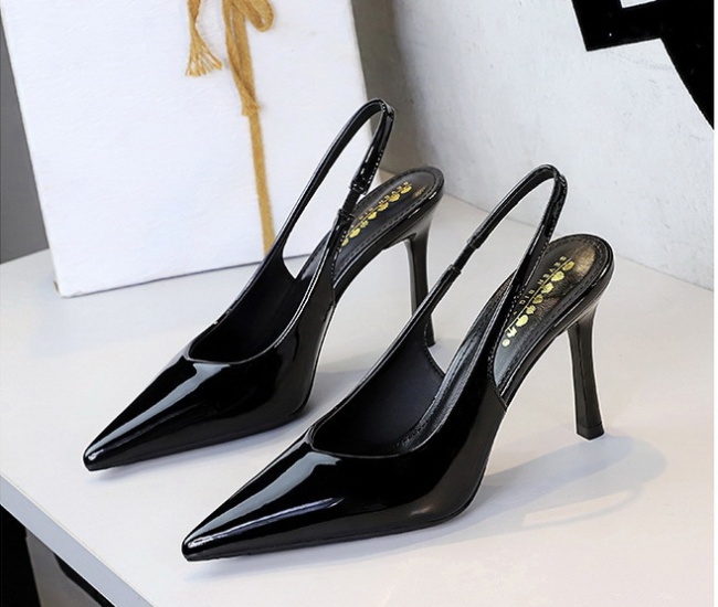 Sexy high-heeled hollow low European style shoes