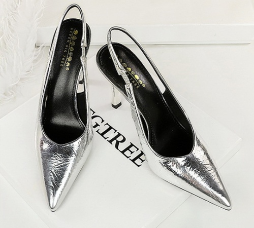 Sexy high-heeled hollow low European style shoes
