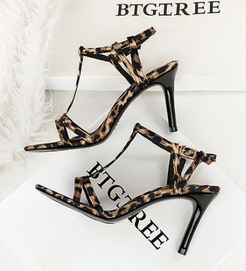 Sexy temperament open toe high-heeled sandals for women