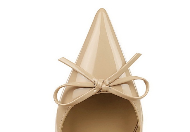 Fine-root banquet fashion low bow shoes for women