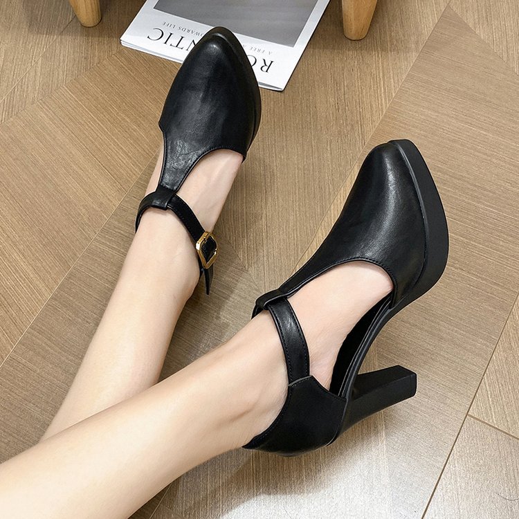 Fashion lady platform pointed high-heeled shoes