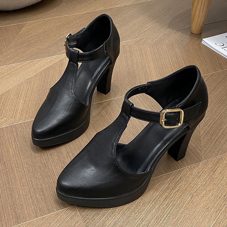 Fashion lady platform pointed high-heeled shoes