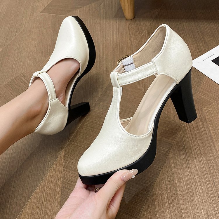 Fashion lady platform pointed high-heeled shoes