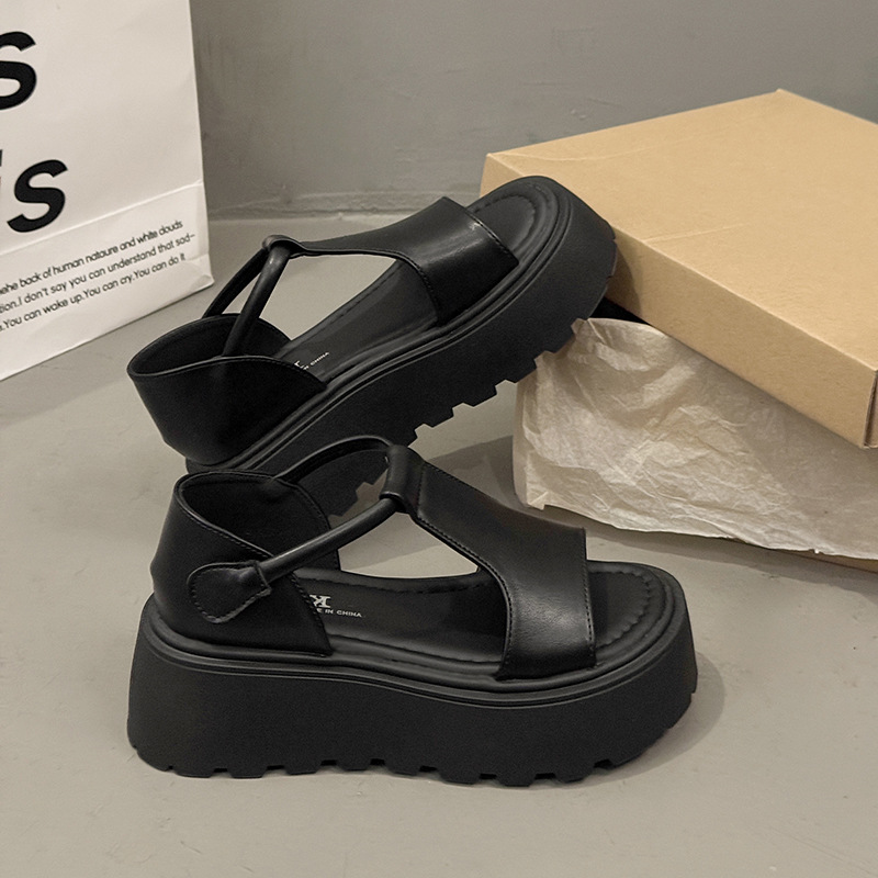 Fish mouth rome shoes summer platform shoes for women