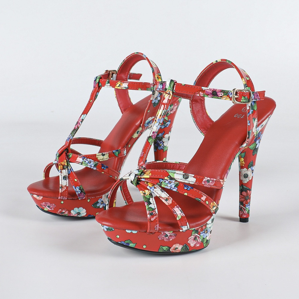 Rhinestone high-heeled formal dress summer sandals for women