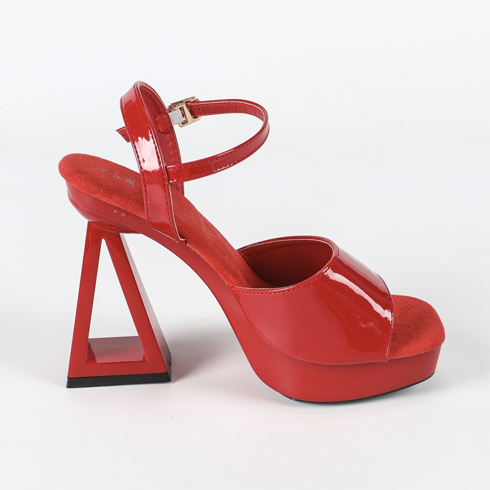Fish mouth platform thick sandals