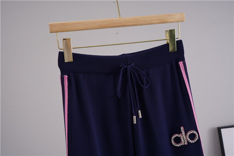 Short sleeve Casual long pants 2pcs set for women
