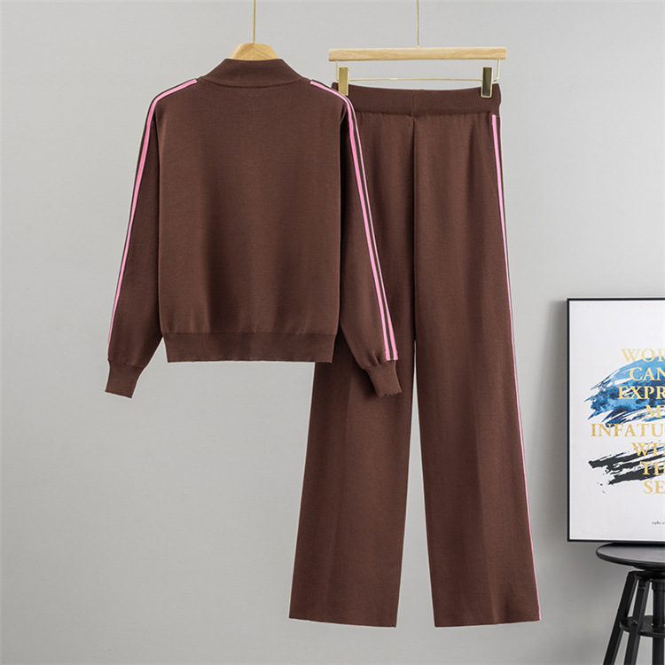 Autumn temperament loose cardigan 2pcs set for women