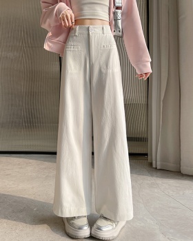 Nine tenths drape casual pants loose wide leg pants for women