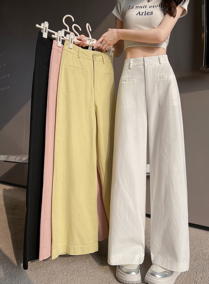 Nine tenths drape casual pants loose wide leg pants for women