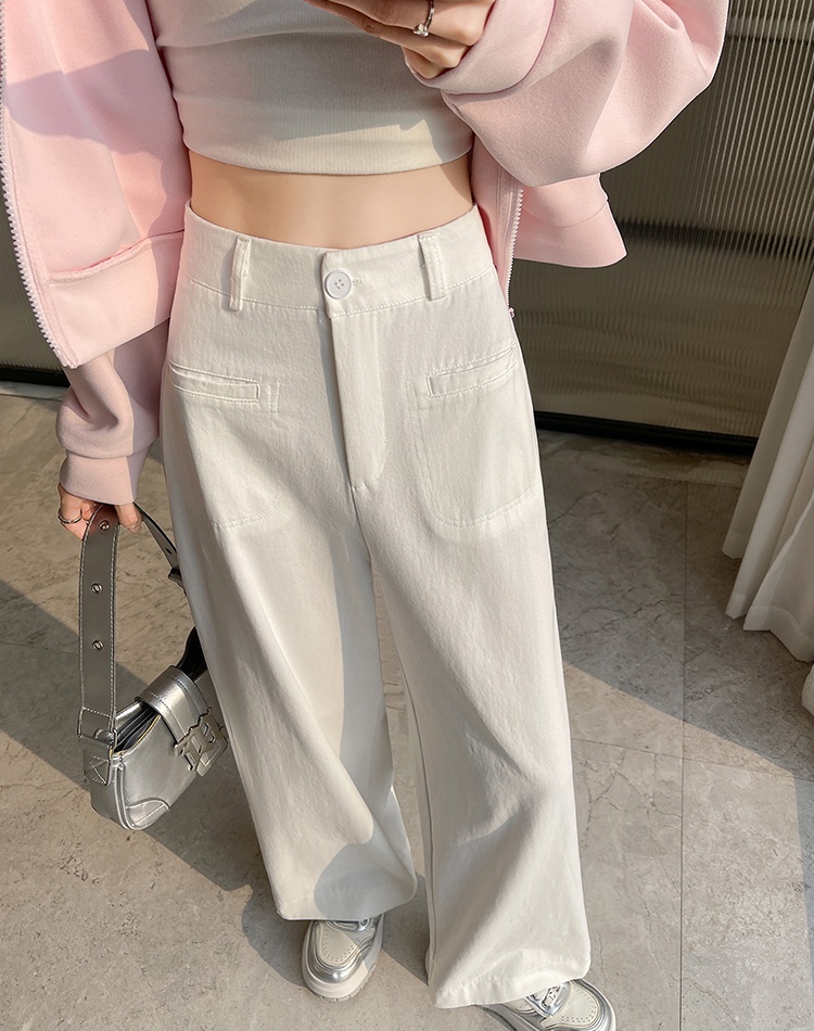 Nine tenths drape casual pants loose wide leg pants for women