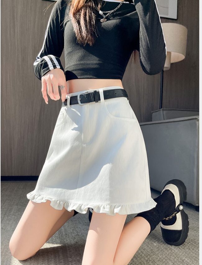 Slim autumn skirt A-line temperament short skirt for women