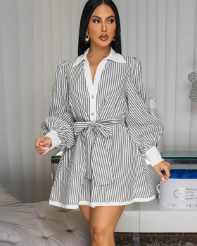 Autumn and winter dress A-line shirt for women