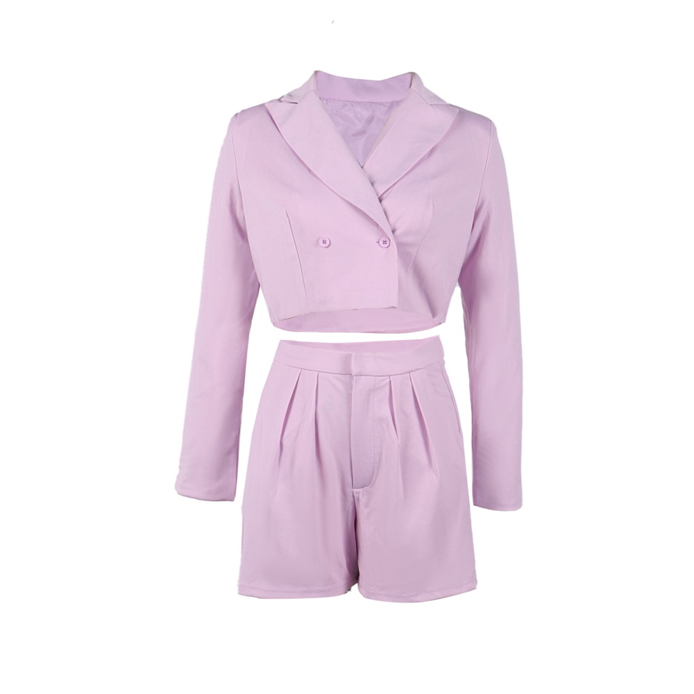 Elegant lapel shorts commuting business suit 2pcs set