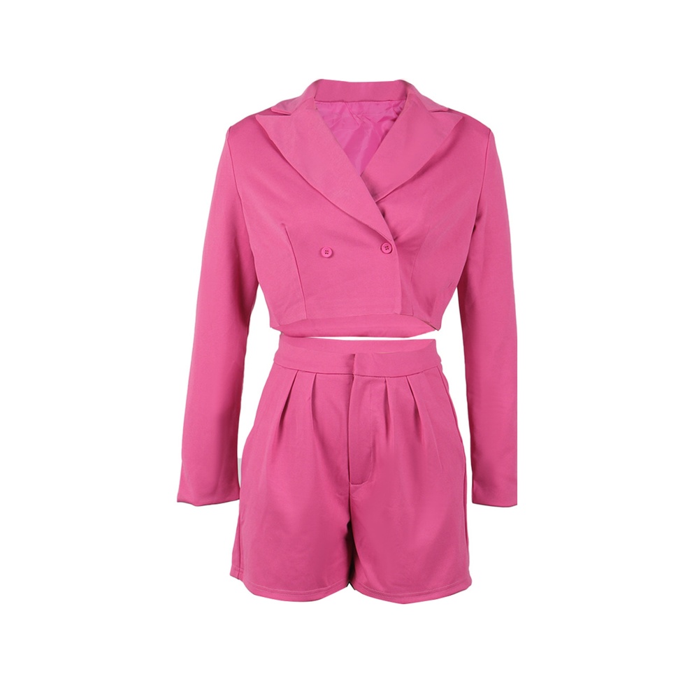 Elegant lapel shorts commuting business suit 2pcs set