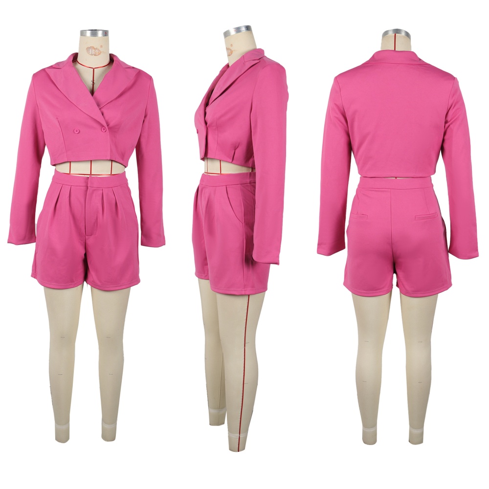 Elegant lapel shorts commuting business suit 2pcs set