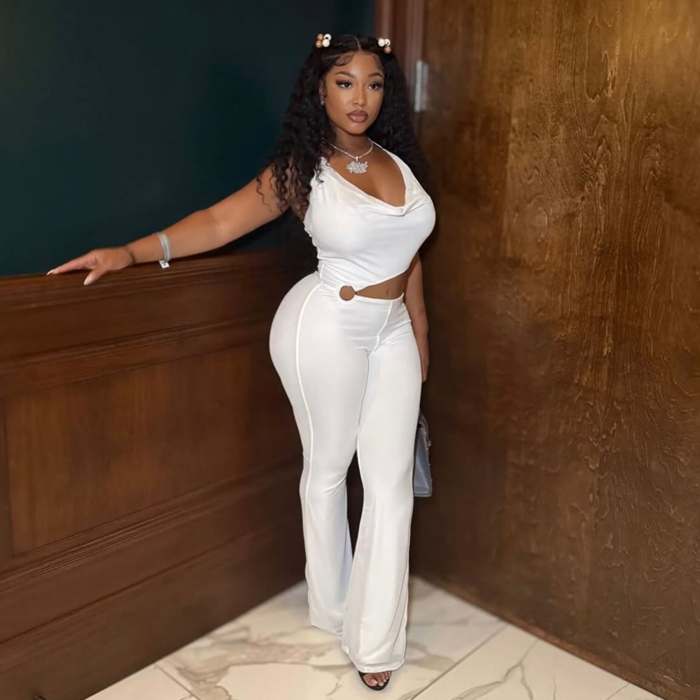 Elegant bandage elasticity hollow sexy jumpsuit