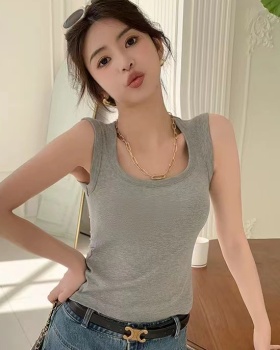 Beauty back navel vest pure cotton underwear for women