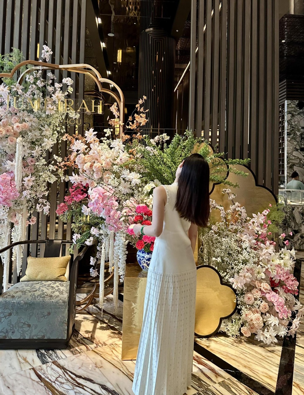 Slim sleeveless long dress hollow temperament dress