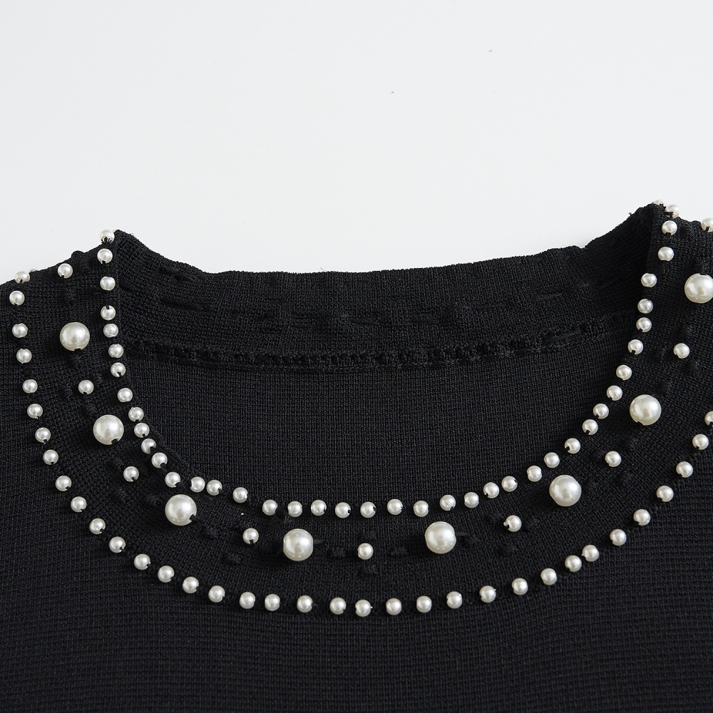 Slim sleeveless long dress hollow temperament dress