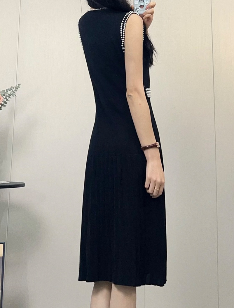 Summer refinement sleeveless straight dress for women
