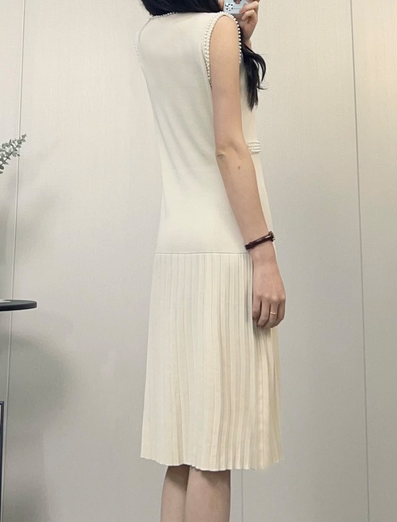 Summer refinement sleeveless straight dress for women