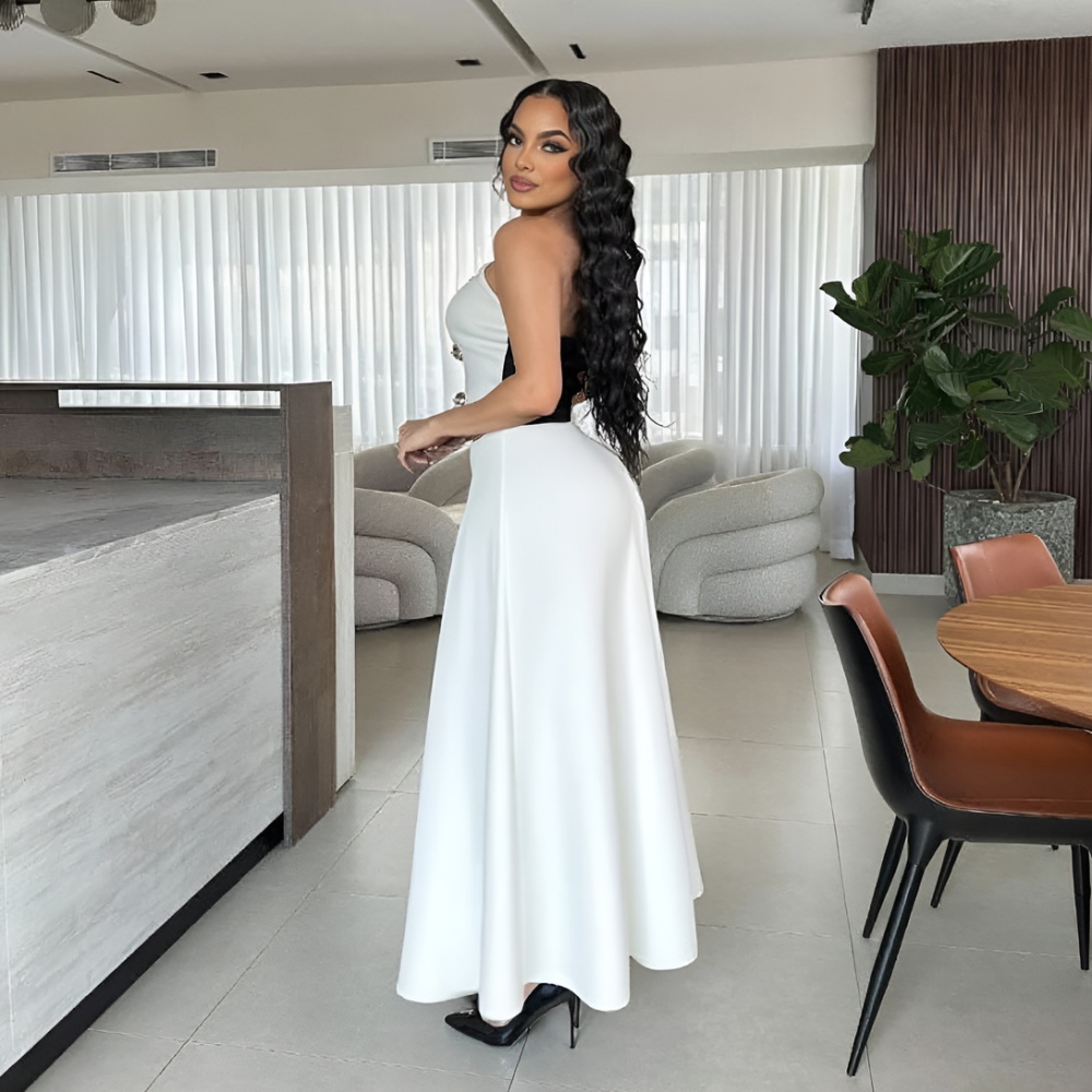 European style skirt formal dress 2pcs set for women