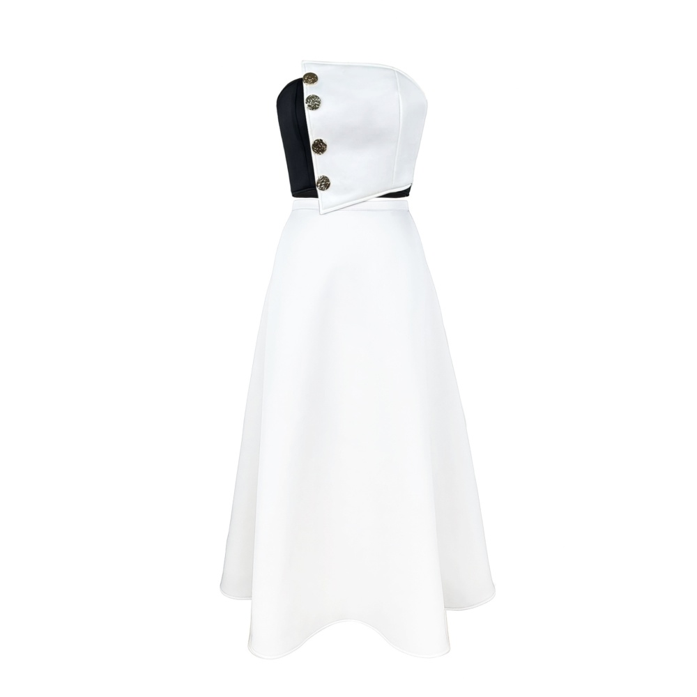 European style skirt formal dress 2pcs set for women